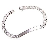 Silberketten Store Gravurarmband 5,5mm breit, inklusive Gravur - 925 Silber, Länge wählbar 16-25cm