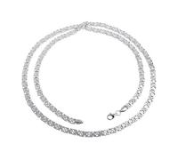Silberketten Store Königskette, flach 4,6mm Breite | Halskette echt 925 Silber | Länge wählbar von 40cm - 100cm (90)