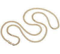 Silberketten Store Panzerkette Gold 585 Damen 65cm I filigrane Goldkette Damen hochglanz 3mm Stärke I hochwertige Echtgold Halskette für Frauen mit Federring Verschluss