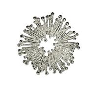 SILBERMOOS Damen Anhänger Sonne Stäbchen Funken rund offen matt 925 Sterling Silber