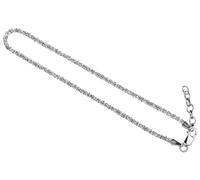 SILBERMOOS Damen Armband Criss-Cross diamantiert 1,4 mm außergewöhnliches Geflecht 18 cm + Verlängerung Qualitätsarmband aus Italien 925 Sterling Silber