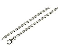 SILBERMOOS Damen Kette Collier Blumen Blüten diamantiert Qualitätskette aus Italien 925 Sterling Silber 42 45 cm, Länge:42 cm