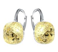 Silberne Ohrringe Exklusive Markenkristall Designs - Hochwertige Silber 925 Ohrhänger für Damen in verschiedenen Shades und Farben (Jounquil Ice)