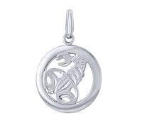 Silberner Sternzeichenanhänger Skorpion - rund