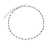 Silbernes Fußkettchen mit echtem Achat Arika