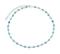 Silbernes Fußkettchen mit echtem Apatit Arika