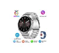 (Silbernes Stahlarmband 1) 2025 Neu Kompatibel mit Huawei GT4 Pro Smartwatch für Erwachsene NFC GPS-Tracker