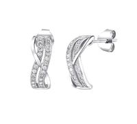 Silberohrringe AMABEL mit klaren Zirkonia