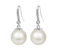 Silberohrringe für Frauen - Perlenohrringe - hautfreundlicher Schmuck, eleganter Mädchenschmuck für Valentinstag, Hochzeit, Refer to description, 925er Sterlingsilber, Unisex