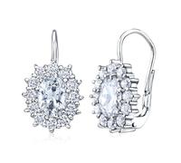 Silberohrringe Kate mit klaren Swarovski® Zirconia