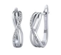 Silberohrringe Mael mit Brilliance Zirconia a Infinity-Design