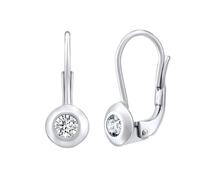 Silberohrringe mit klaren Swarovski-Zirconia