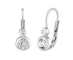 Silberohrringe mit klaren Swarovski® Zirconia