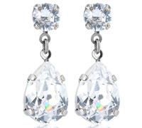 Silberohrringe Tropfen Kristalle aus Österreich Crystal Damen Ohrhänger Silber NOBEL SCHMUCK