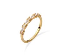 Silberring ELLI PREMIUM "Ring Verlobungsring Topas Weiß 925 Sterling Silber" Gr. 54, gold, Fingerringe, Damen, 54, Silber 925 (Sterlingsilber), Silberring (97799713-54) gold