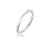 Silberring ELLI "Ring Bandring Gedreht Stapelring Basic 925 Silber" Gr. 58, silber, Fingerringe, Damen, 58, Silber 925 (Sterlingsilber), Silberring (85475565-58) silber