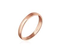 Silberring ELLI "Ring Basic Ehering Partnerring Damen 925er Silber" Gr. 54, rosa (rosegold), Fingerringe, Damen, 54, Silber 925 (Sterlingsilber), Silberring (67191941-54) rosegold