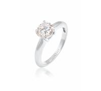 Silberring ELLI "Ring Solitär Klassisch Zirkonia Verlobung 925 Silber" Gr. 60, silber, Fingerringe, Damen, 60, Silber 925 (Sterlingsilber), Silberring (53845416-60) silber