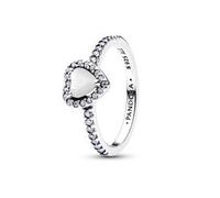 Silberring für Damen Herz mit Perlmutt, Timeless