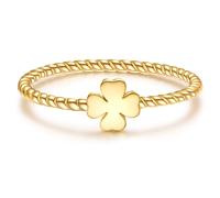 Silberring GLANZSTÜCKE MÜNCHEN "GSM2186" Gr. 50, gelbgold, Fingerringe, Damen, 50, Silber 925 (Sterlingsilber), Silberring, aus Sterling Silber (92471349-50) gelbgold