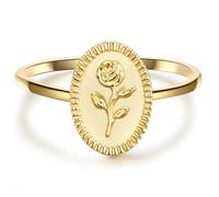 Silberring GLANZSTÜCKE MÜNCHEN "GSM900" Gr. 56, gelbgold, Fingerringe, Damen, 56, Silber 925 (Sterlingsilber), Silberring, aus Sterling Silber (19441052-56) gelbgold