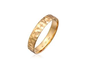Silberring KUZZOI "Bandring Herrenring Freundschaftsring 925 Silber" Gr. 64, gold, Fingerringe, Herren, 64mm, ohne Stein, Silber 925 (Sterlingsilber), 4mm, Silberring (23295956-64) gold