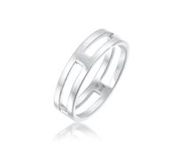 Kuzzoi Massiver Herrenring (6 mm) Puristisch im Design, Bandring für Männer aus 925 Sterling Silber, Silber Ring Herren poliert, Lifestyle-Ring modern massiv, Ringgröße 62, 0605792421_62