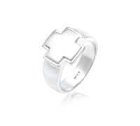KUZZOI Herren Ring Kreuz, Siegelring silber, Größe 62, 6603844 Silber 62