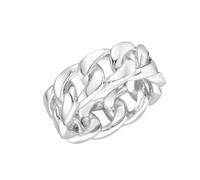 Silberring "Panzerketten-Design, Silber 925" Gr. 54, silber, GIORGIO MARTELLO MILANO, Fingerringe, Damen, 54, Silber 925 (Sterlingsilber), Silberring (82392837-54) silber