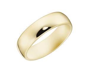 Silberring "Schiene gewölbt, vergoldet, Silber 925" Gr. 60, gold, GIORGIO MARTELLO MILANO, Fingerringe, Herren, 60, Silber 925 (Sterlingsilber), Silberring (15375900-60) gold