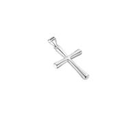 SILBERTALE Charms 925 Sterling Silber Kreuz Anhänger Passen Ketten Armband Anhänger Schmuck Geschenk für Kommunion Konfirmation Taufe