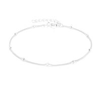 SILBERTALE Damen Armband 925 Sterling Silber Verstellbare Armkette 17+3 cm KugelKette Armschmuck