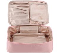 SILENRADAWN Großer Kulturkoffer Kosmetiktasche mit Wasserfestem Pu Material und Leichtem Design Tragbare Reise Kosmetiktasche für Damen mit Großem Fassungsvermögen und Einfachem Stil
