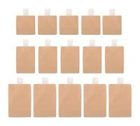 SILENRADAWN Reise Kulturbeutel Tropfsicher 30ml bis 100ml 15 Stück aus Kraftpapier und Kunststoff Leicht zu Tragen für Unterwegs und Handgepäck