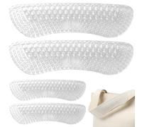 Silicone Strap Pad - 4 Pack Anti-Slip | Shoulder Cushion for Bags & Purses | Soft Non-Slip Texture, Comfortable Pressure Relief, Fits Most Straps, for Handbags & Crossbodies, Prevents Slipping, Ea
