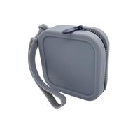 Silikon-Make-up-Tasche - weiche Silikonoberfläche, kleine Größe, tragbarer Kosmetik-Organizer, Mini-Münzgeldbörse, Kartenhalter, Make-up-Münzgeldbörse mit glattem Reißverschluss, Mini-Geldbörse für