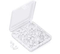 Silikon-Ohrring-Verschlüsse, Ohrring-Verschlüsse, weiche, klare Ohr-Sicherheits-Rückenpolster Backstops, Bullet, Clutch-Stopper, Ersatz für Fischhaken, Ohrstecker, Durchmesser 4 mm 1200 Stück/600 Paar