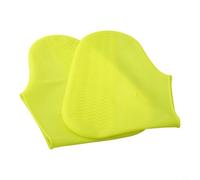 Silikon-Schuhüberzüge, wasserdichte Überschuhe, rutschfest, wiederverwendbar, Stiefelschoner für Radfahren, Laufen, Outdoor, Regenwetter, Weiß, Grau, Blau, Schwarz, Gelb, Rot, S, M, L (L Gelb)