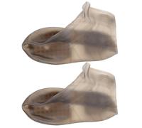 Silikon Überschuhe für Schuhe, Größe 40-42, Wiederverwendbar | Regenüberschuhe für Nasse Wege, Hohe Elastizität und Pflegeleicht, für Damen und Herren, Braun