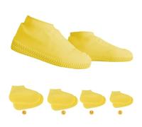 Silikon Überschuhe Wasserdicht Hillylolly Silikon Schuhüberzieher, Überschuhe aus Silikon, Segenüberschuhe Silikon, Wasserdichte Überschuhe Silikon für Kinder/Damen/Herren, geeignet für Regentage (S)