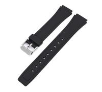 Silikon-Uhrenarmband, kompatibel mit Casio F91W/F84/F105/108/A158/168/AE1200/1300, modisches, weiches Ersatzarmband(Black)