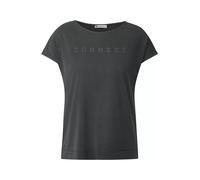 Damen Silk-Look Shirt mit Wording