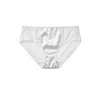 SilRiver Frauen Seide Spandex Panty Slips Reise Hipster Bikini Unterwäsche Atmungsaktive Sommer Unterhose (Weiß, M)