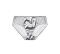 SilRiver Frauen Seide Spandex Panty Slips Reise Hipster Bikini Unterwäsche Atmungsaktive Sommer Unterhose (Silbergrau, M)