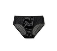 SilRiver Frauen Seide Spandex Panty Slips Reise Hipster Bikini Unterwäsche Atmungsaktive Sommer Unterhose (Schwarz, L)