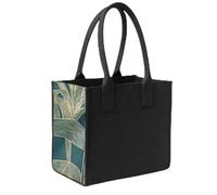 SILUK Filztasche Einkaufstasche aus stabilem Filz - geräumiger Shopper mit Tragegriffen, langlebig & formstabil, ideal für Einkäufe, Alltag & Freizeit, 35 × 20 × 28 cm, viele Farben (Anthrazit - Grün)