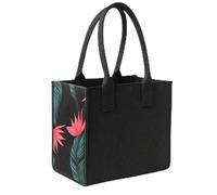 SILUK Filztasche Einkaufstasche aus stabilem Filz - geräumiger Shopper mit Tragegriffen, langlebig & formstabil, ideal für Einkäufe, Alltag & Freizeit, 35 × 20 × 28 cm, viele Farben (Anthrazit - Pink)