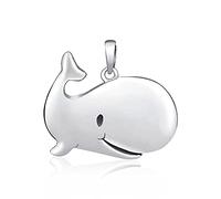 SILVEGO Damen Anhänger aus 925 Sterling Silber Wal Fisch
