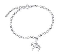 SILVEGO Damen Armband aus 925 Sterling Silber Origami Pferd