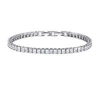 SILVEGO Damen Armband aus 925 Sterling Silber Tennis Armband mit Zirkonia GRACE